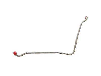 Fine Lines Fuel Pump to Carburetor Fuel Line; Stainless (67-68 Big Block V8 Camaro w/ 4-Barrel Carburetor)