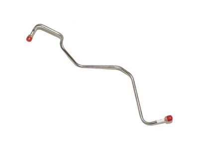 Fine Lines Fuel Pump to Carburetor Fuel Line; Stainless (72-75 350 V8 Camaro w/ 2-Barrel Carburetor)