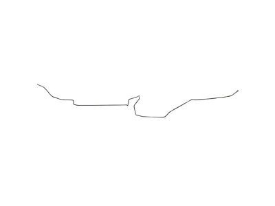 Fine Lines Fuel Pump to Tank Fuel Line with Beaded Ends; 3/8-Inch; Passenger Side; Stainless (82-92 Camaro)