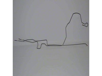 Fine Lines Fuel Return Line; 1/4-Inch; Stainless (75-77 Camaro)