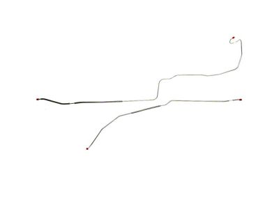 Fine Lines Intermediate Brake Line Kit; 2-Pieces; Stainless (1968 Camaro)
