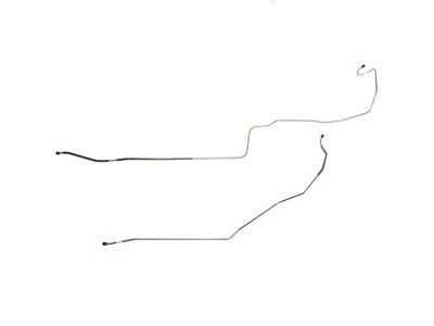 Fine Lines Intermediate Brake Line Kit; Stainless (1967 Camaro w/ Front Drum Brakes)