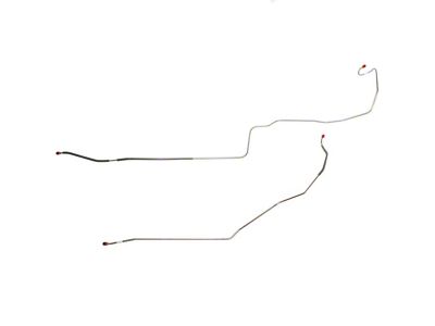 Fine Lines Intermediate Brake Line Kit; Stainless (1967 Camaro w/ Front Disc Brakes)