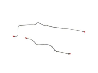 Fine Lines Rear Brake Line Kit and Hoses; Stainless (89-91 Camaro w/ Rear Disc Brakes)