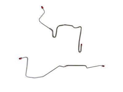 Fine Lines Rear Brake Line Kit with Passenger Side Hose; Stainless (82-83 Camaro w/ Rear Disc Brakes)