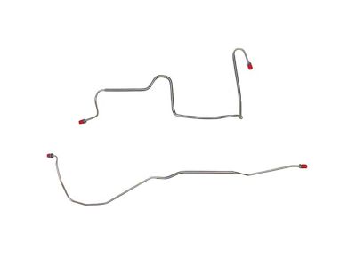 Fine Lines Rear Brake Line Kit with Passenger Side Hose; Steel (84-88 Camaro w/ Rear Disc Brakes)