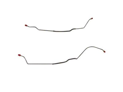 Fine Lines Rear Brake Line Kit; Stainless (1967 Camaro w/ Mono-Leaf Spring)