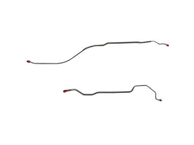 Fine Lines Rear Brake Line Kit; Stainless (1968 Camaro w/ Multi-Leaf Spring)