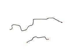 Fine Lines Rear Brake Line Kit; Stainless (76-81 Camaro w/ Performance Suspension Package)