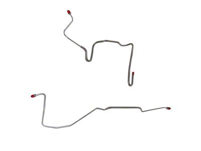 Fine Lines Rear Brake Line Kit; Steel (82-83 Camaro w/ Rear Drum Brakes)