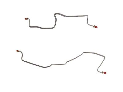 Fine Lines Rear Brake Line Kit; Steel (86-89 Camaro w/ 9-Bolt Axle & Rear Drum Brakes)