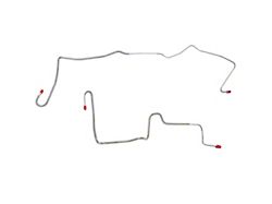 Fine Lines Rear Brake Line Kit without Hoses; Stainless (82-83 Camaro w/ Rear Disc Brakes)