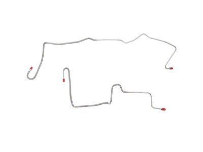 Fine Lines Rear Brake Line Kit without Hoses; Steel (82-83 Camaro w/ Rear Disc Brakes)