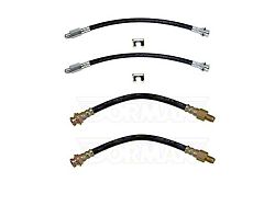 Fine Lines Complete Brake Hose Kit; Rubber (63-82 Corvette C2 & C3)