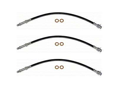 Fine Lines Complete Brake Hose Kit; Rubber (53-62 Corvette C1)