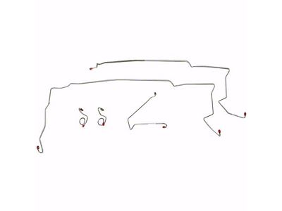 Fine Lines Complete Brake Line Kit; Stainless (86-87 Corvette C4)