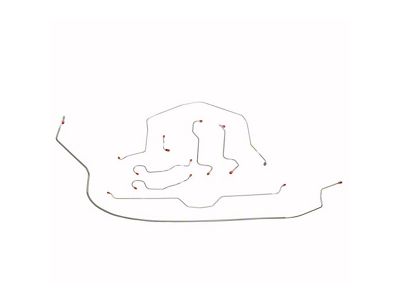 Fine Lines Complete Brake Line Kit; Steel (1969 Corvette C3 w/o Power Brakes)