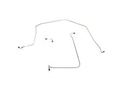 Fine Lines Front Brake Line Kit; Stainless (65-66 Corvette C2 w/o Power Brakes)