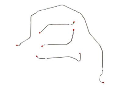 Fine Lines Front Brake Line Kit; Stainless (74-82 Corvette C3 w/o Power Brakes)