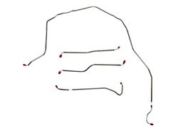 Fine Lines Front Brake Line Kit; Stainless (86-87 Corvette C4)