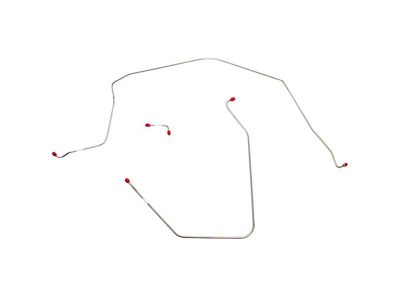 Fine Lines Front Brake Line Kit; Steel (63-64 Corvette C2 w/ Power Brakes)