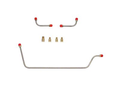 Fine Lines Fuel Pump to Carburetor Fuel Line; 3-Pieces; Steel (59-61 283 V8 Corvette C1)