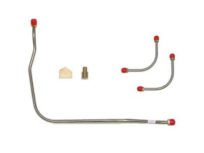 Fine Lines Fuel Pump to Carburetor Fuel Line; 3-Pieces; Steel (1966 Big Block V8 Corvette C2)