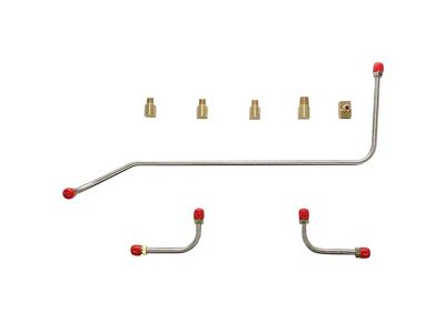 Fine Lines Fuel Pump to Carburetor Fuel Line; Stainless (56-58 Corvette C1)