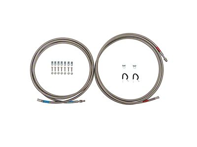 Fine Lines Quick Fix Fuel Hose; Braided Stainless (86-87 5.7L L89 V8 Corvette C4)