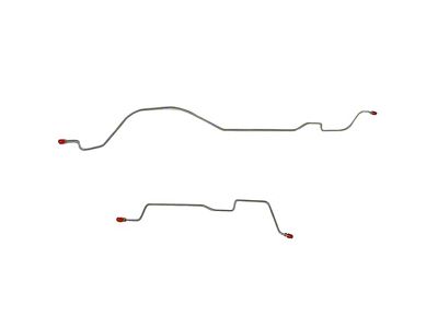 Fine Lines Rear Brake Line Kit; Stainless (56-62 Corvette C1)
