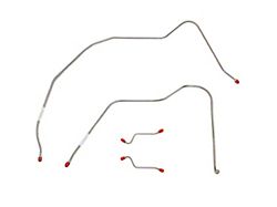 Fine Lines Front Brake Line Kit; Stainless (56-57 Bel Air w/ Power Brakes)