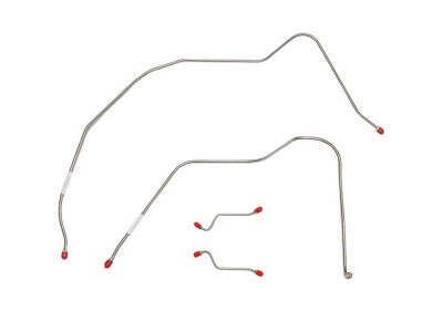 Fine Lines Front Brake Line Kit; Stainless (56-57 Bel Air w/ Power Brakes)