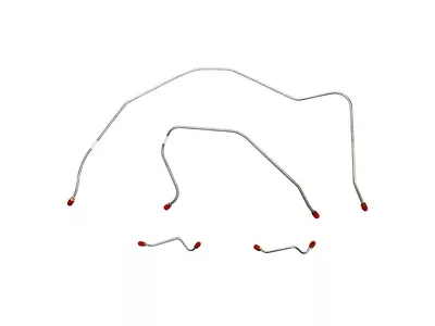 Fine Lines Front Brake Line Kit; Steel (56-57 Bel Air w/ Manual Brakes)