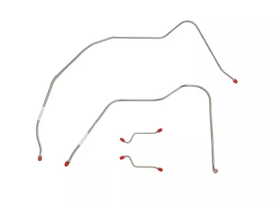 Fine Lines Front Brake Line Kit; Steel (56-57 Bel Air w/ Power Brakes)