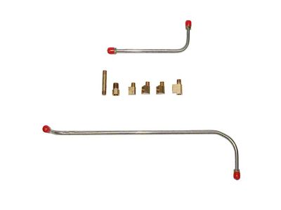 Fine Lines Fuel Pump to Carburetor Fuel Line; Steel (1956 265 V8 Bel Air w/ Two 4-Barrel Carburetor)