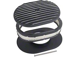 Finned Aluminum Air Cleaner, 12'' Oval With Black Finish (60-69 Comet; 60-70 Falcon)