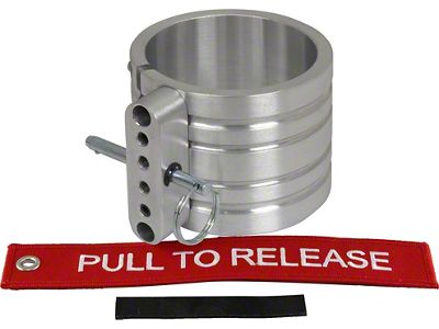 Fire Extinguisher Mounting Clamp, Billet Aluminum, 2.6 Diameter