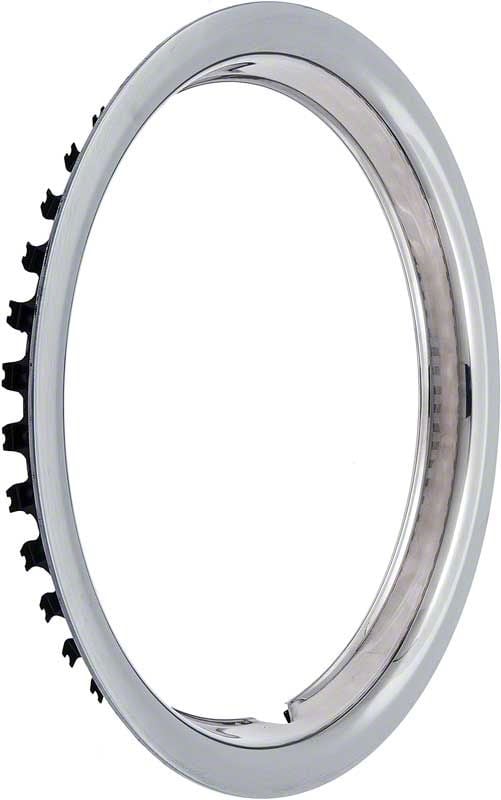 Ecklers 14-Inch Rally Wheel Trim Ring; 1-1/2-Inch Deep; Stainless Steel ...