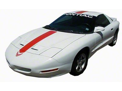Firebird 25th Anniversary Trans Am Style Decal Kit, Wide Center Stripe, 8 Pieces, 1993-1997