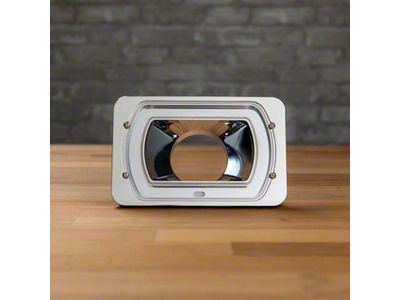 4x6-Inch Billet Air Intake; Chrome (Universal; Some Adaptation May Be Required)