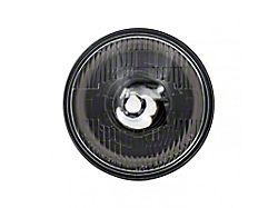 5.75-Inch High/Low Beam LED Headlight with HDR Smoked Switchback Halo with Original Glass; Black Housing; Clear Lens (Universal; Some Adaptation May Be Required)