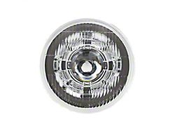 5.75-Inch High/Low Beam LED Headlight with HDR Smoked Switchback Halo with Original Glass; Chrome Housing; Clear Lens (Universal; Some Adaptation May Be Required)