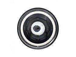 5.75-Inch High/Low Beam LED Headlight with HDR Switchback Halo; Black Housing; Clear Lens (Universal; Some Adaptation May Be Required)