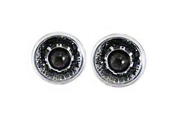7 Inch Round Projector Headlights With 64mm Projector, Chrome (70-75 Firebird)