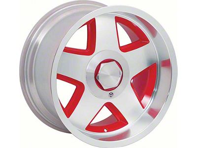 R15 Style Aluminum Wheel with Red Accents; 17x9.5; 16mm Offset (93-02 Firebird)