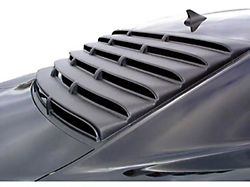 ABS Rear Window Louvers; 3-Piece; Textured Black (82-92 Firebird Coupe w/ Wrap Style Spoiler and w/o Third Brake Light)
