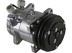 Firebird Air Conditioning Compressor, Chrome, Sanden 508/134A, 1967-1981