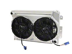 Aluminum Radiator and Brushless Cooling Fan Kit; 2.75-Inch Core (67-69 V8 Firebird w/ Manual Transmission)