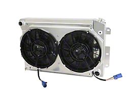 Aluminum Radiator and Brushless Cooling Fan Kit; 2.75-Inch Core (67-69 V8 Firebird w/ Automatic Transmission)