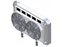 Aluminum Radiator and Brushless Cooling Fan Kit; 2.75-Inch Core (70-81 Firebird w/ Manual Transmission & LS Swap)